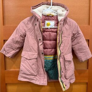 Boden Pink Quilted Kids' Jacket